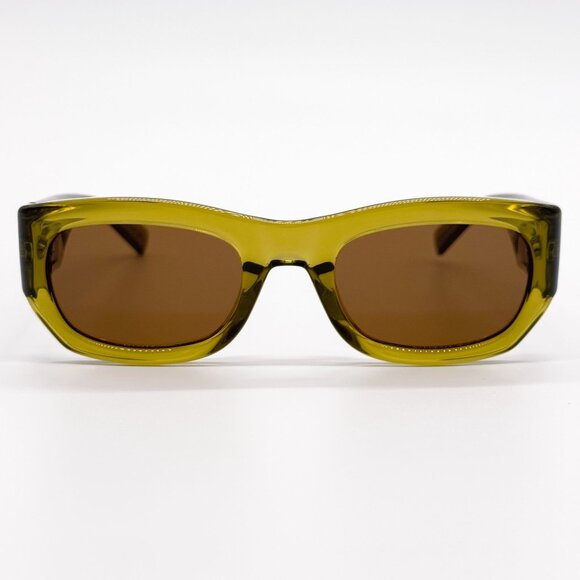 NEW SAINT LAURENT SUNGLASSES SL713 004 GREEN BROWN UNISEX main image 7